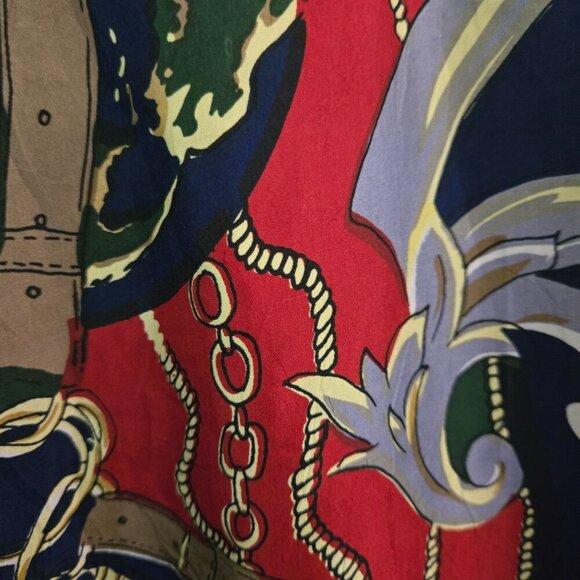 Fuda International Vintage 90s 100% Silk Unique Pattern Bomber Jacket Size L - Picture 5 of 8